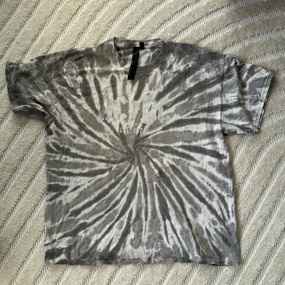 Topshop AC/DC Tie Dye Shirt